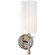 drunmore One Light Wall Sconce in Polished Nickel (268|ARN 2018PN-WG)