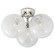 Cristol Three Light Flush Mount in Polished Nickel (268|ARN 4401PN-WG)