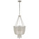 Jacqueline Four Light Chandelier in Burnished Silver Leaf (268|ARN 5102BSL-CG)