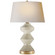 Weller One Light Table Lamp in Coconut Porcelain (268|CHA 8666ICO-NP)