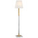 Reagan LED Floor Lamp in Antique-Burnished Brass and Crystal (268|CHA 9912AB/CG-L)
