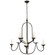 Flemish Eight Light Chandelier in Aged Iron (268|CHC 1494AI)