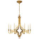 Mykonos Eight Light Chandelier in Antique-Burnished Brass (268|CHC 1561AB)
