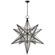 Moravian Star Three Light Lantern in Aged Iron (268|CHC 5213AI-AM)