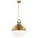 Adrian LED Pendant in Antique-Burnished Brass (268|CHC 5491AB-WG)