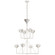 Alberto Eight Light Chandelier in Plaster White (268|JN 5005PW)