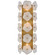 Leighton LED Wall Sconce in Soft Brass (268|KS 2066SB-CRE)