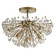 Dickinson Nine Light Semi Flush Mount in Soft Brass (268|KS 4005SB-CG)