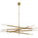 Rousseau LED Chandelier in Antique-Burnished Brass (268|KW 5587AB-SG)