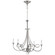 DOUBLE Twist Five Light Chandelier in Polished Nickel (268|SC 5015PN)