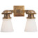 NY Subway Two Light Wall Sconce in Hand-Rubbed Antique Brass (268|SL 2152HAB-WG)