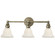 Boston Three Light Wall Sconce in Antique Nickel (268|SL 2933AN/SLEG-WG)