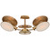 Osiris Three Light Semi-Flush Mount in Hand-Rubbed Antique Brass (268|TOB 4290HAB-L)