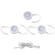 Cct Puck LED Puck Light Kit in White (34|HR-AC73-CS-WT)