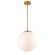 Niveous LED Pendant in Aged Brass (34|PD-52313-AB)