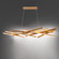 Parallax LED Chandelier in Aged Brass (34|PD-73155-AB)