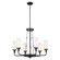 Vetivene Six Light Chandelier in Textured Black (12|52451BKT)