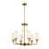 Vetivene Six Light Chandelier in Natural Brass (12|52451NBR)