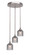 Empire Three Light Cluster Pendalier in Brushed Nickel (200|2143-BN-4912)