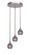 Empire Three Light Cluster Pendalier in Brushed Nickel (200|2143-BN-5112)