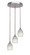 Empire Three Light Cluster Pendalier in Brushed Nickel (200|2143-BN-615)