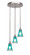 Empire Three Light Cluster Pendalier in Brushed Nickel (200|2143-BN-725)
