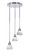Empire Three Light Cluster Pendalier in Chrome (200|2143-CH-4769)