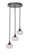 Empire Three Light Cluster Pendalier in Dark Granite (200|2143-DG-202)