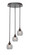 Empire Three Light Cluster Pendalier in Dark Granite (200|2143-DG-4100)