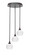 Empire Three Light Cluster Pendalier in Dark Granite (200|2143-DG-4101)