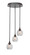 Empire Three Light Cluster Pendalier in Dark Granite (200|2143-DG-4102)