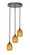 Empire Three Light Cluster Pendalier in Dark Granite (200|2143-DG-625)