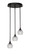 Empire Three Light Cluster Pendalier in Espresso (200|2143-ES-5110)