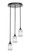 Empire Three Light Cluster Pendalier in Matte Black (200|2143-MB-3001)
