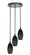 Empire Three Light Cluster Pendalier in Matte Black (200|2143-MB-4049)