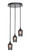 Empire Three Light Cluster Pendalier in Matte Black (200|2143-MB-4252)