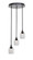Empire Three Light Cluster Pendalier in Matte Black (200|2143-MB-4810)