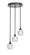 Empire Three Light Cluster Pendalier in Matte Black (200|2143-MB-4811)