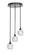 Empire Three Light Cluster Pendalier in Matte Black (200|2143-MB-4811)