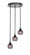 Empire Three Light Cluster Pendalier in Matte Black (200|2143-MB-5112)