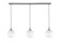 Stem Three Light Linear Pendalier in Brushed Nickel (200|36-BN-4811)