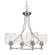 Capri Four Light Chandelier in Brushed Nickel (200|904-BN-4810)