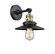 Franklin Restoration LED Wall Sconce in Black Antique Brass (405|203SW-BAB-M6-LED)