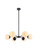 Briggs Six Light Pendant in black (173|LD645D30BK)
