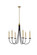 Cohen Six Light Pendant in Black And Brass (173|LD810D36BRK)