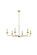 Cohen Six Light Pendant in Brass (173|LD812D42BR)