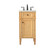 Park Avenue Single Bathroom Vanity in natural wood (173|VF12518NW)