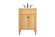 Park Avenue Single Bathroom Vanity in natural wood (173|VF12524NW)