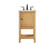 Metropolis Single Bathroom Vanity in natural wood (173|VF27019NW)