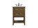 Metropolis Single Bathroom Vanity in driftwood (173|VF27024DW)